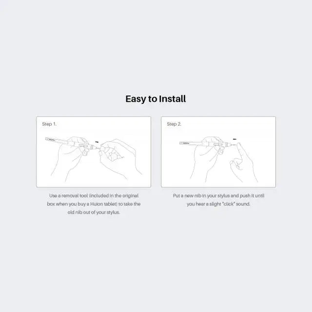 Резервни накрайници HUION PN05 10 бр. за писалки PW500/PW507