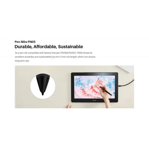 Резервни накрайници HUION PN05 10 бр. за писалки PW500/PW507