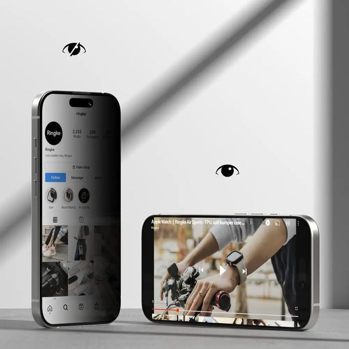 Ringke Easy Slide 2 пакета Privacy Glass за iPhone 17
