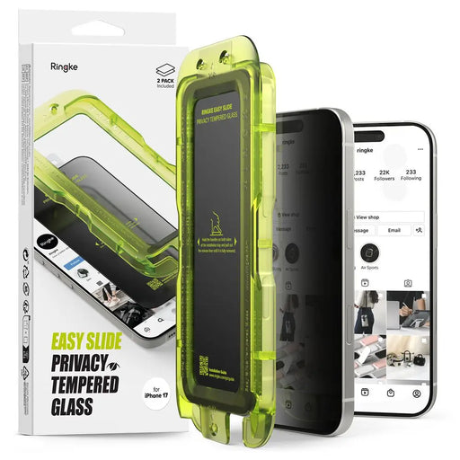 Ringke Easy Slide 2 пакета Privacy Glass за iPhone 17