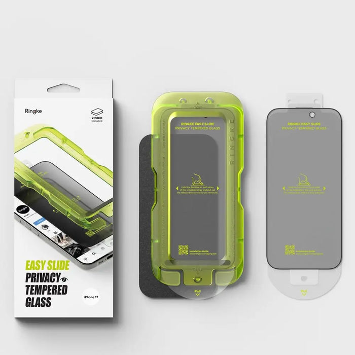 Ringke Easy Slide 2 пакета Privacy Glass за iPhone 17