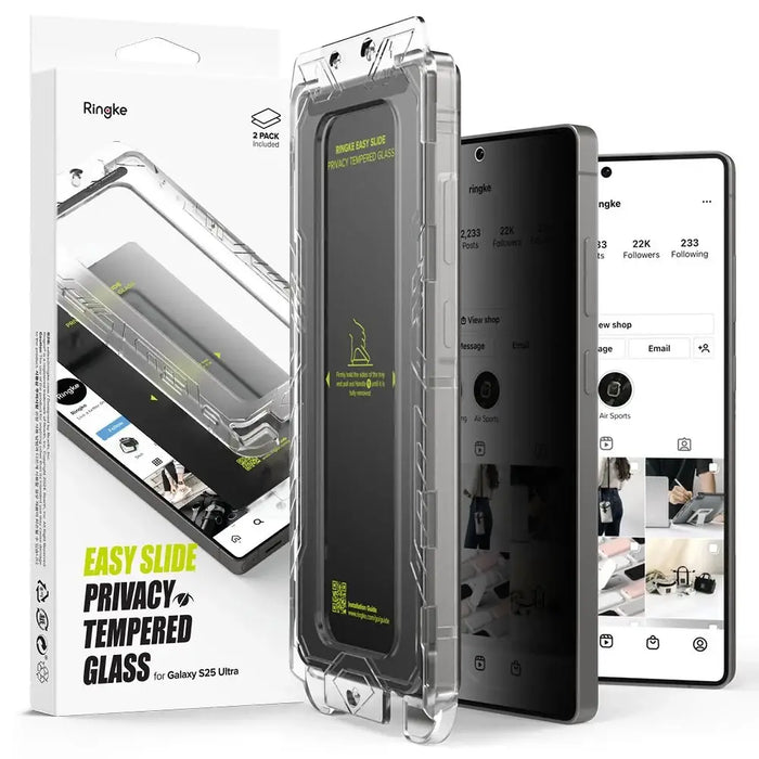 Ringke Easy Slide 2 пакета Privacy Glass за Samsung Galaxy
