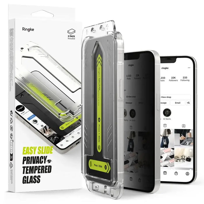 Ringke Easy Slide Privacy Glass 2 пакета за iPhone 13 / 13