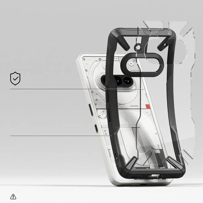 Ringke Fusion X Case for Nothing Phone 3A - черен