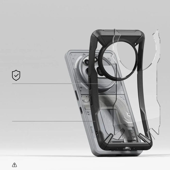 Ringke Fusion X Case for Nothing Phone 3A Pro - черен