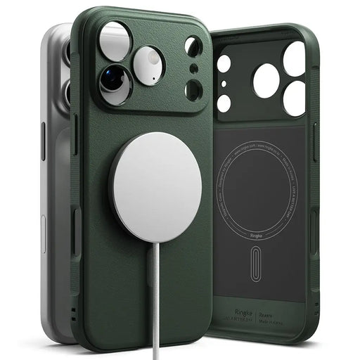 Ringke Onyx Magnetic MagSafe Case за iPhone 17 Pro - зелен