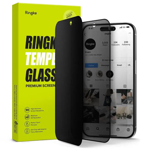 Ringke Tempered Glass Privacy Glass за iPhone 15 Pro Max