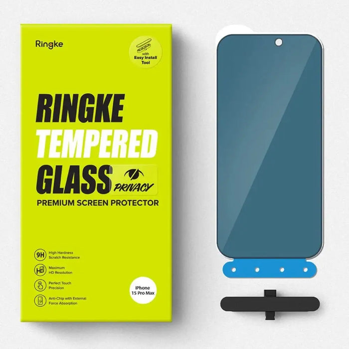 Ringke Tempered Glass Privacy Glass за iPhone 15 Pro Max