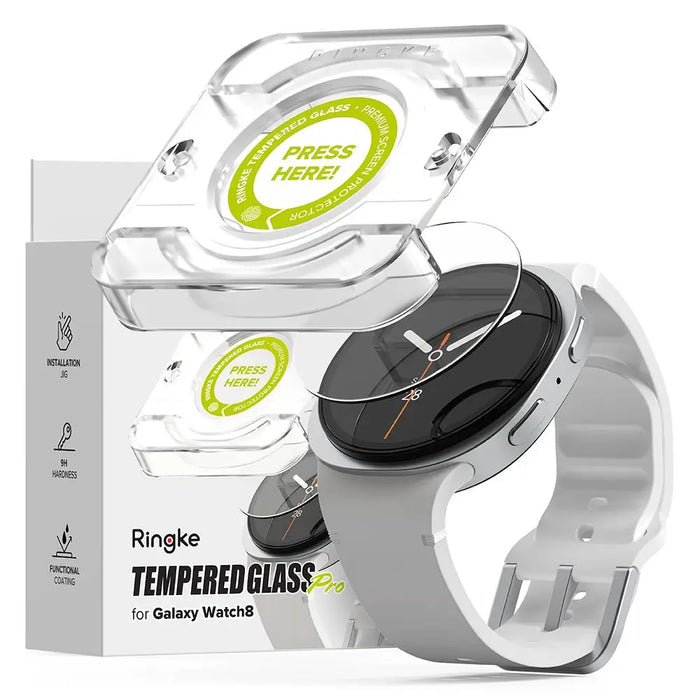 Ringke Tempered Glass Pro 2-pack за Samsung Galaxy Watch 8