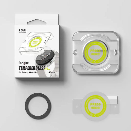 Ringke Tempered Glass Pro 2-пакет за Samsung Galaxy Watch 8