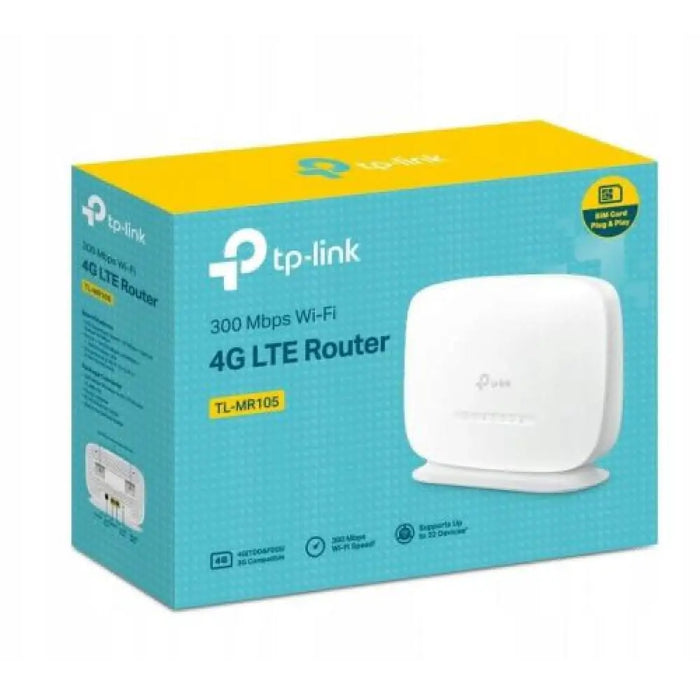 Рутер TP LINK TL MR105 N300 802.11n/300Mbps LAN/WAN бял