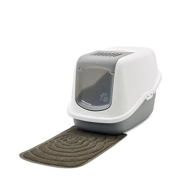 SAVIC Nestor White-Grey - Покрита котешка тоалетна