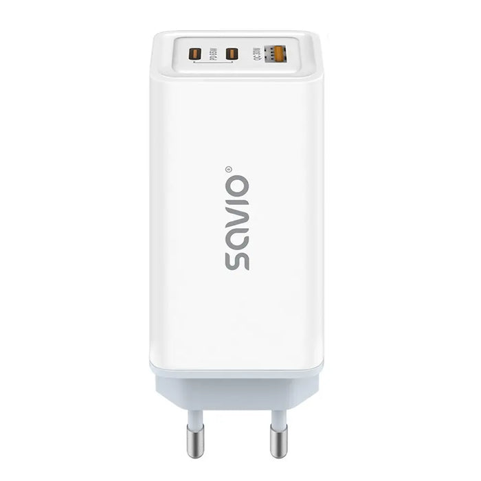 SAVIO LA-07 GaN 65W зарядно устройство USB QC4.0 + PD 3.0