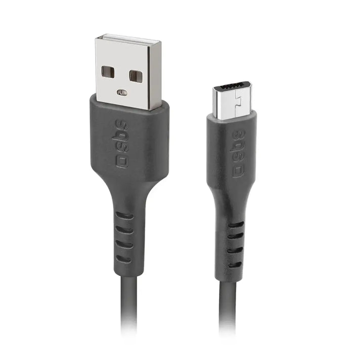 SBS LTHL200 USB-A - Micro-USB кабел 1m - Черен