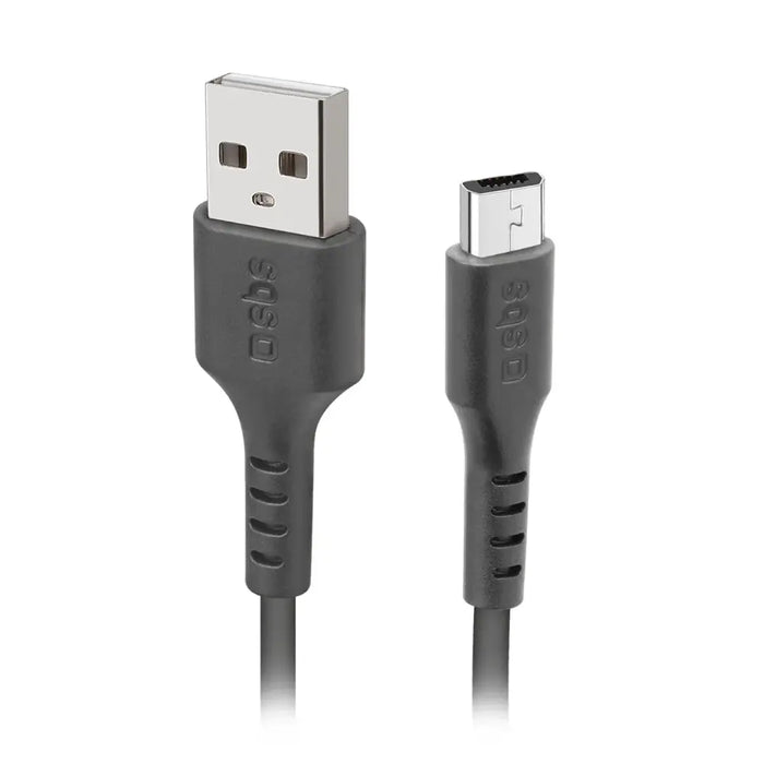 SBS TECABLEMICRO2K USB-A - Micro-USB кабел 2 м - Черен