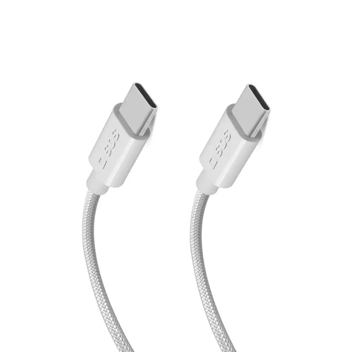 SBS TECABLETISSUETCC2G кабел 2 x USB-C 2m 60W с захранване