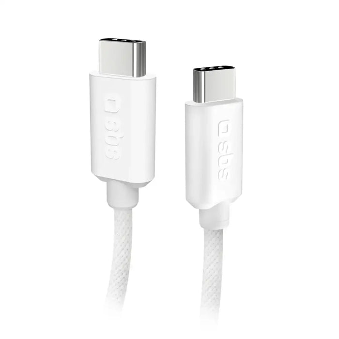 SBS TECABLETISSUETCCG USB-C - USB-C 1.5m 60W плетен кабел