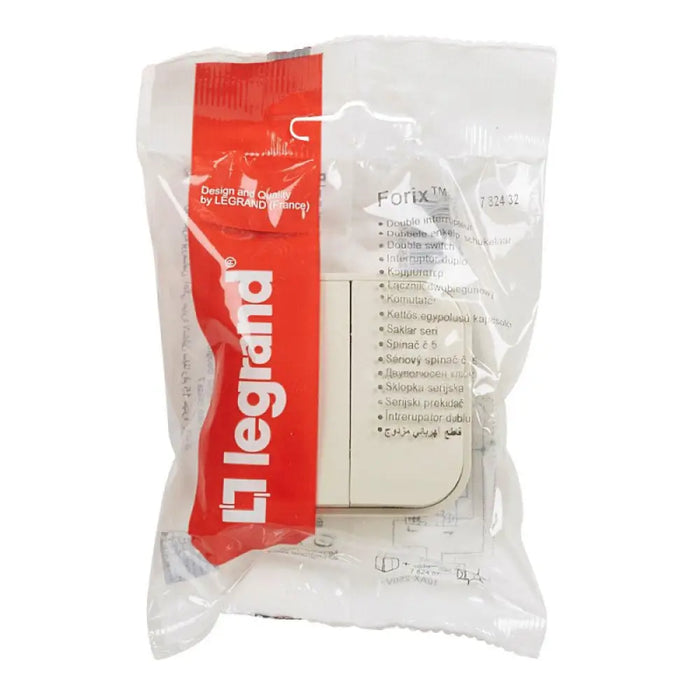 СЕРИЕН КЛЮЧ ЗА ОТКРИТ МОНТАЖ FORIX LEGRAND - КРЕМ