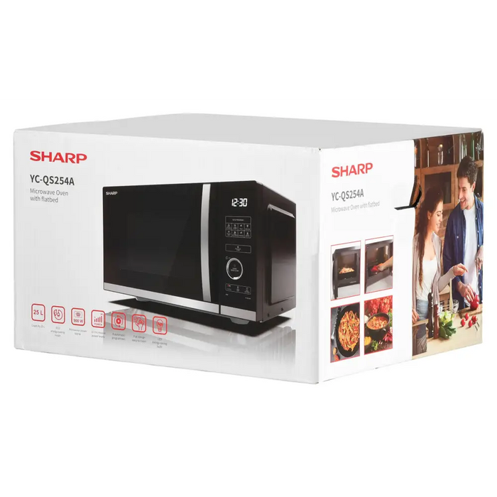 Sharp YC-QS254AE-B микровълнова фурна за плот Solo