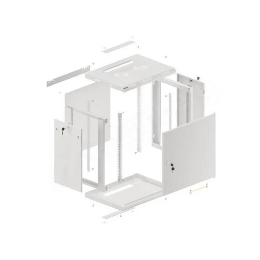 Шкаф Lanberg 19’’ стенен монтаж 12U/600x450