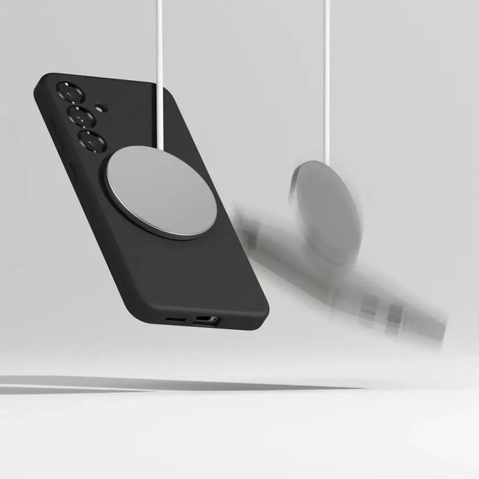 Силиконов калъф Ringke MagSafe за Samsung Galaxy S25 - черен