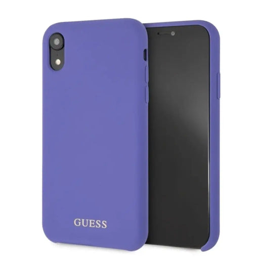 Силиконов калъф Guess за iPhone Xr - лилав