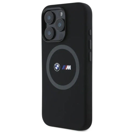 Силиконов калъф MagSafe с щампа BMW M за iPhone 16 Pro Max