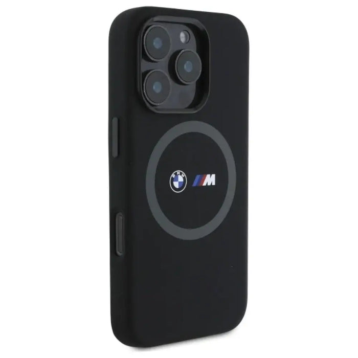 Силиконов калъф MagSafe с щампа BMW M за iPhone 16 Pro Max