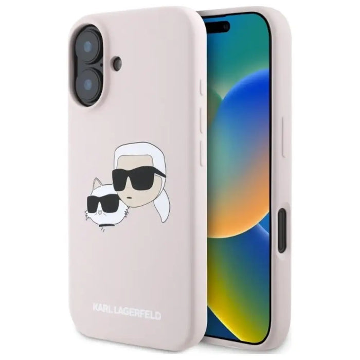 Силиконов кейс Karl Lagerfeld Heads Print MagSafe за iPhone
