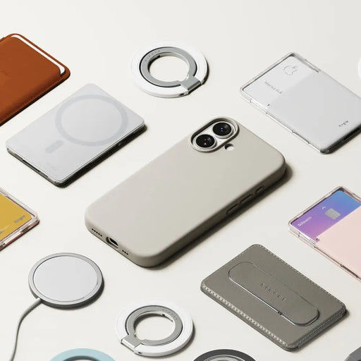 Силиконов магнитен калъф Ringke MagSafe за iPhone 17 - бежов