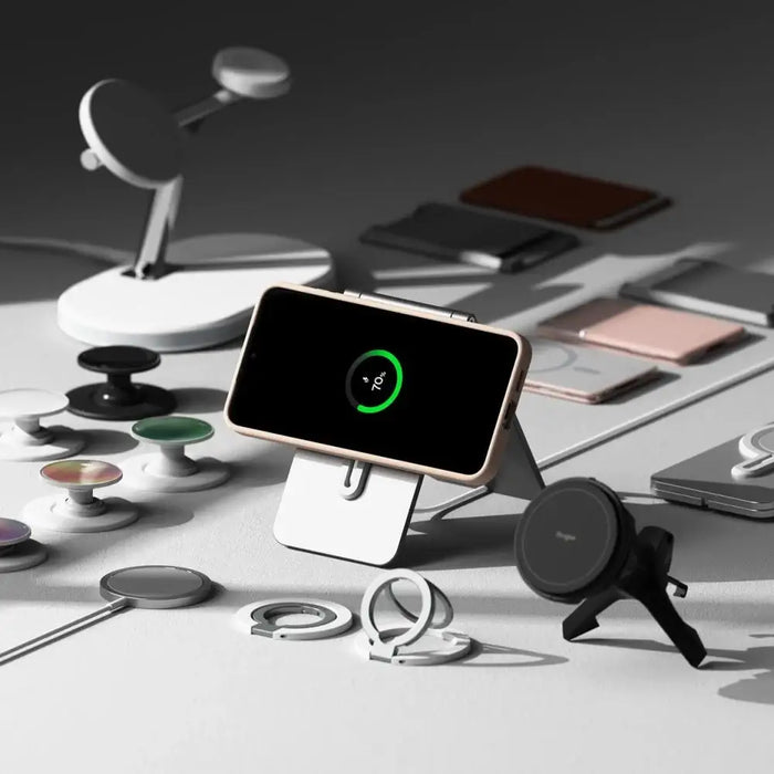 Силиконов калъф Ringke MagSafe за Samsung Galaxy S25 - розов