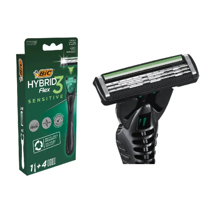 СИСТЕМА FLEX3 HYBRID SENSITIVE БЛ1 + 4 НОЖЧЕТА BIC