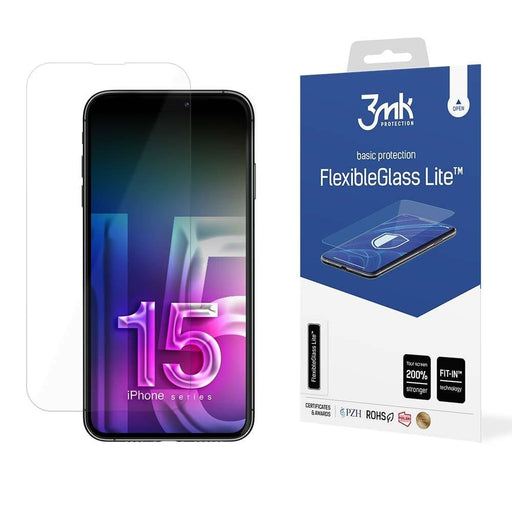 Скрийн протектор 3mk FlexibleGlass Lite™ за Apple iPhone 15