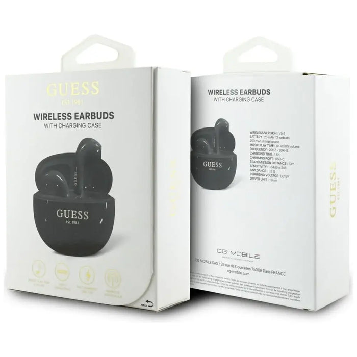 Слушалки Guess Glossy Effect Egg Shape Printed Classic Logo