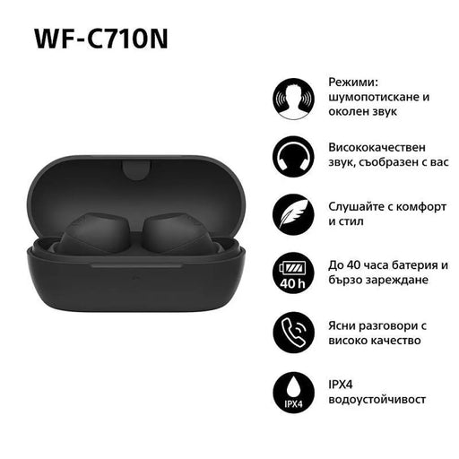 Слушалки Sony WFC710NB.CE7 Черен
