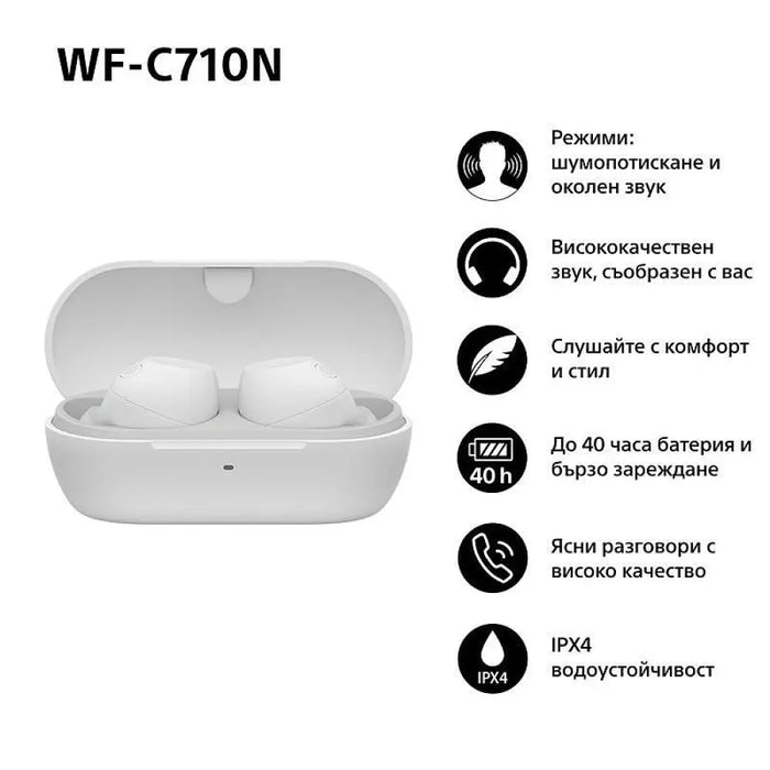 Слушалки Sony WFC710NW Bluetooth IN-EAR (ТАПИ)