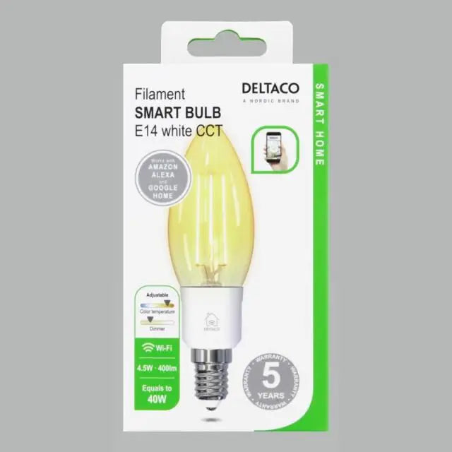 Смарт крушка DELTACO SMART HOME SH-LFE14C35 Е14