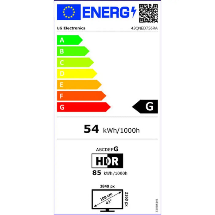Смарт телевизор LG 43QNED756RA 43’’ 4K Ultra HD LED HDR