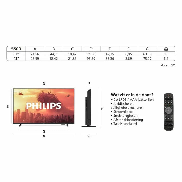 Смарт телевизор Philips 32PHS5500/12