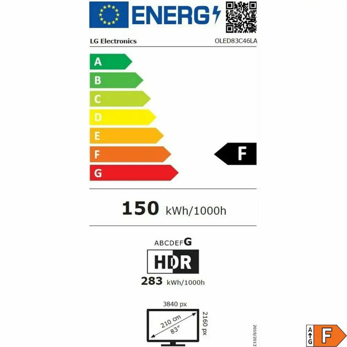 Смарт телевизор LG OLED83C46LA 4K Ultra HD 83’’ HDR OLED