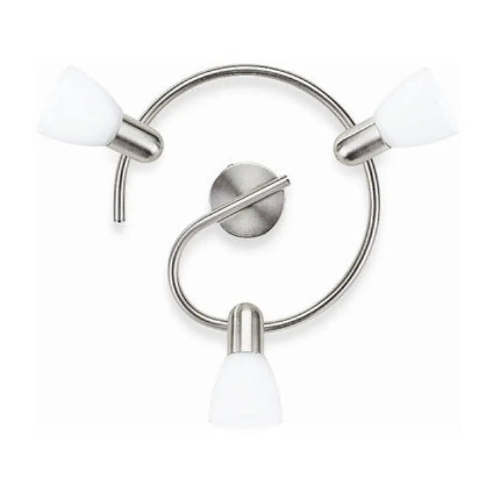 СПОТ 3XE14 40W НИКЕЛ ТРОЙКА PHILIPS BURLAP