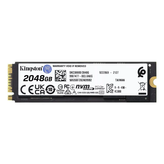 SSD KINGSTON KC3000 M.2-2280 PCIe 4.0 NVMe 2048GB