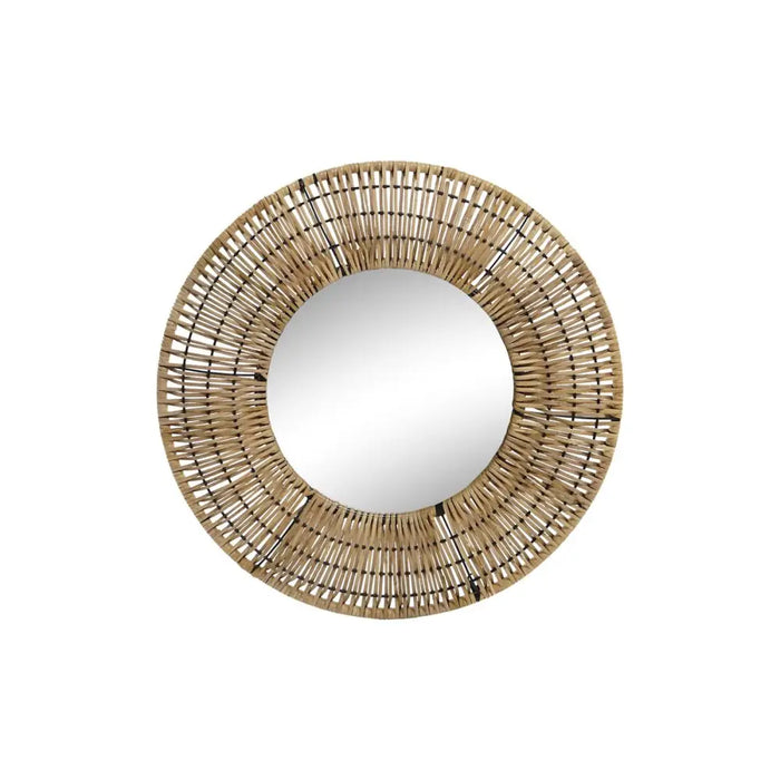 Стенно огледало DKD Home Decor Кафяв Естествен Град 60 x 6