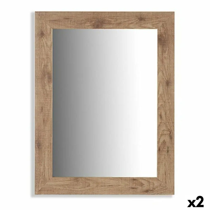 Стенно огледало Gift Decor 77609 77609 Кафяв 66 x 85 x 2 cm
