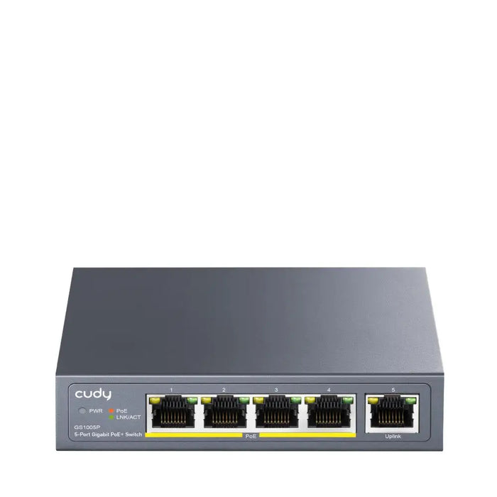 Суич Cudy GS1005P 5 портов 10/100/100 PoE + Switch 60W
