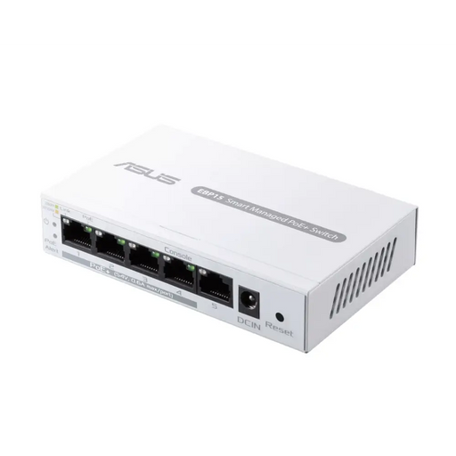 Суич ASUS ExpertWiFi EBP15 5-Port GbE 4 PoE + Ports 5 x