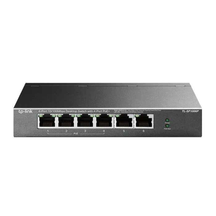 Суич TP-Link - TL-SF1006P 6 порта черен