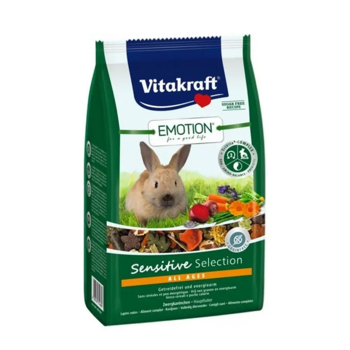 Суха храна за зайци VITAKRAFT EMOTION Sensitive - 600гр