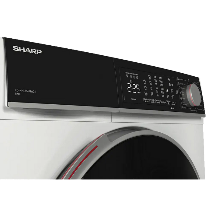 Сушилня Sharp KD NHL8S9GW21 8 kg A + + Бял
