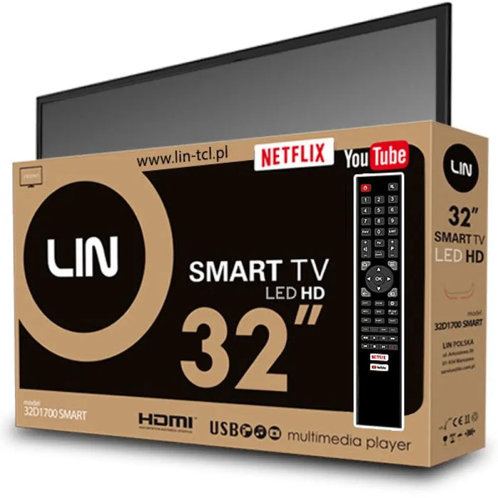 Телевизор 32’’ LIN 32D1700 SMART HD Ready DVB-T2